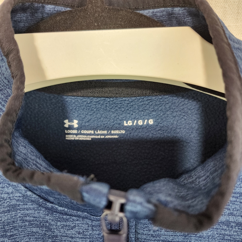 Under Armour Navy Heather Quarter-Zip Top - Picture 2 of 3